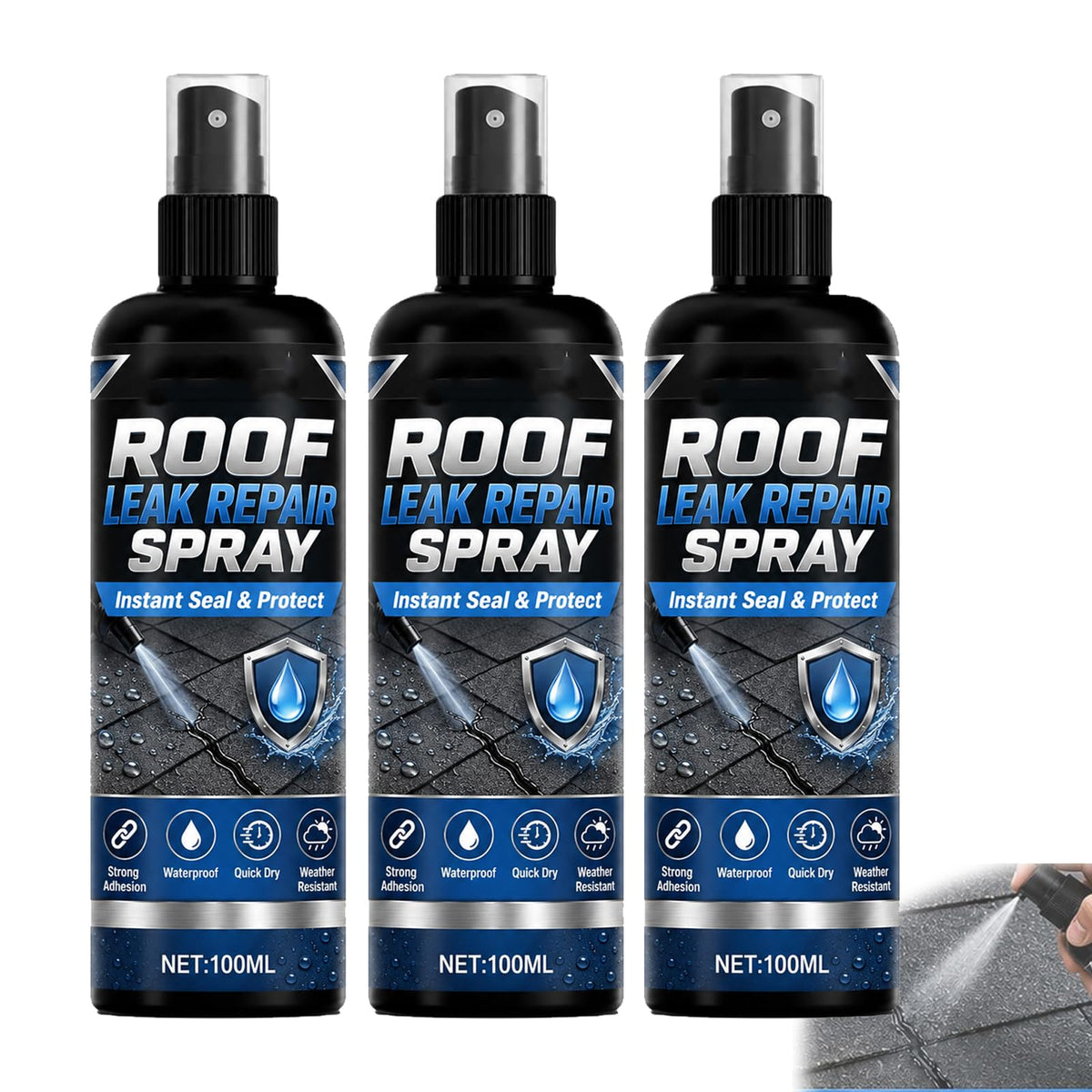 Waterproof Leak Repair Spray 3pcs A907896