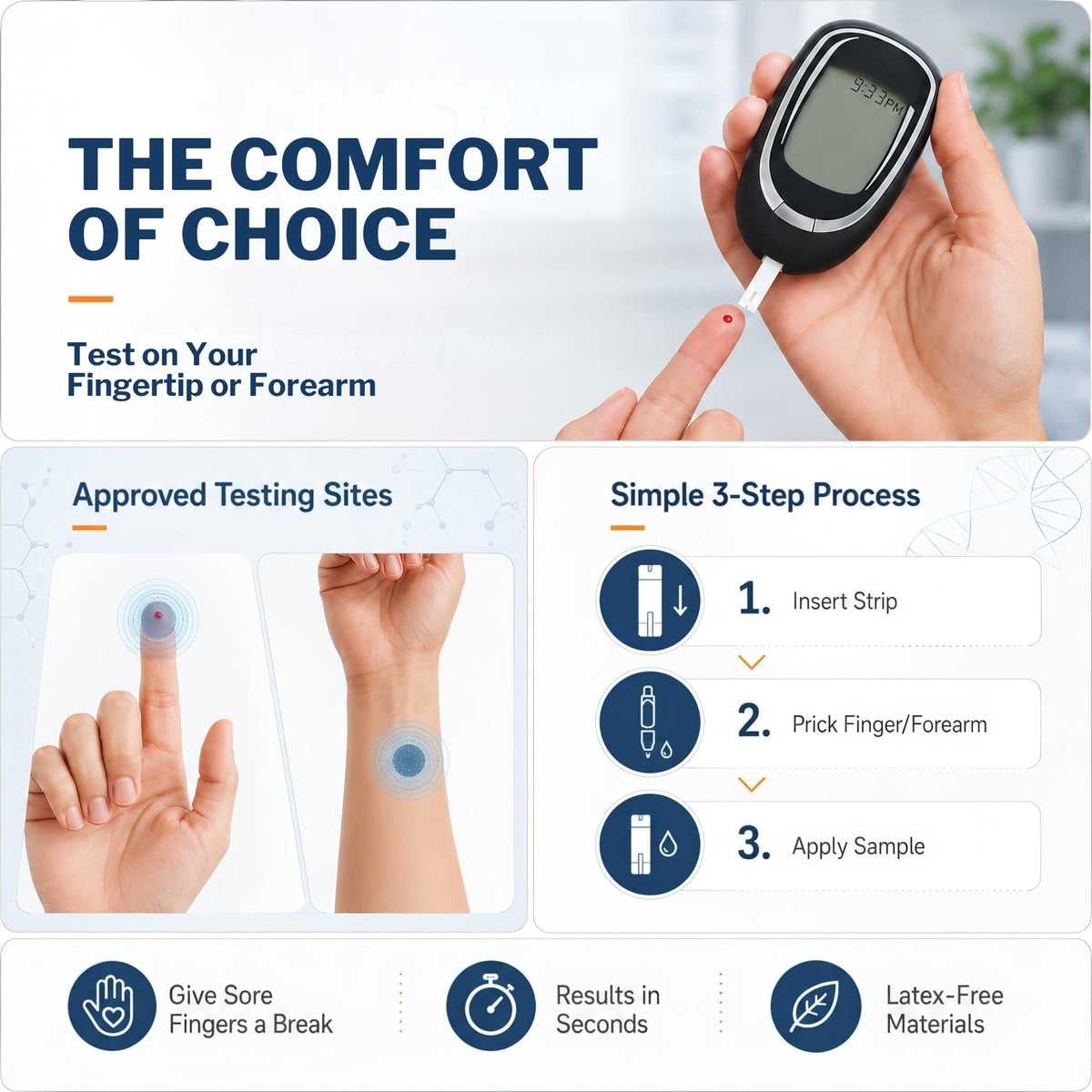 Blood Glucose Test Strips 100 Strips U748