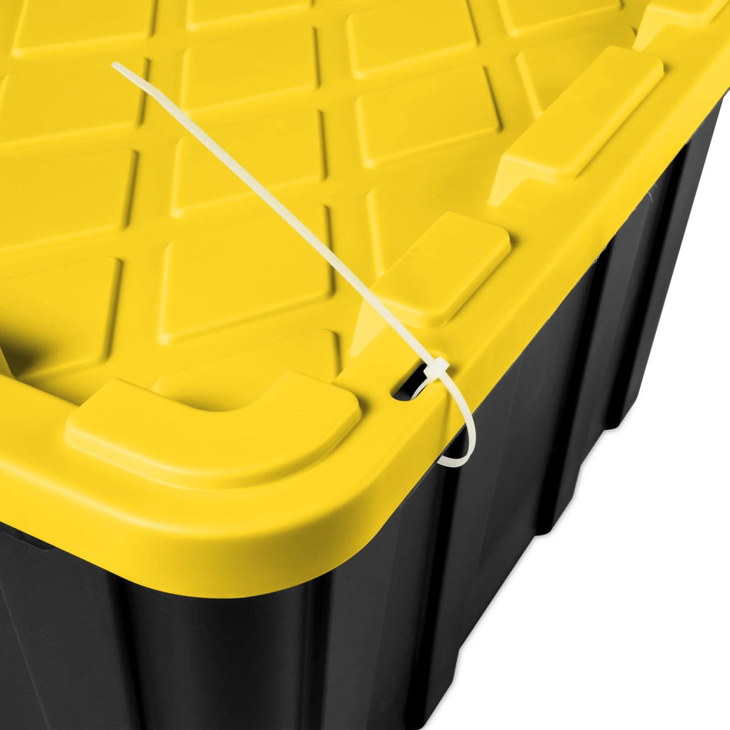 6 Pack 27 Gallon Heavy Duty Plastic Storage Bins with Lids O538
