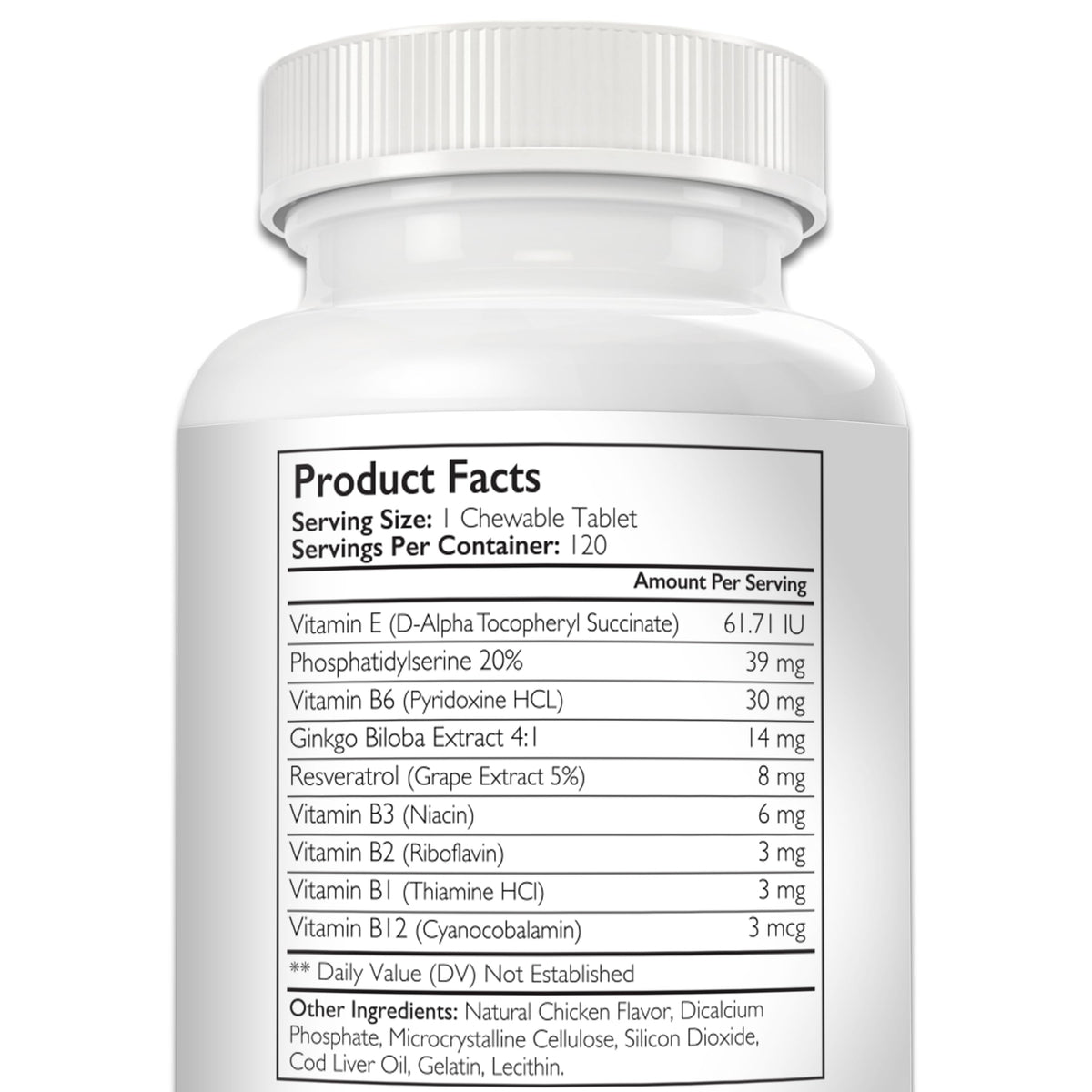 120 Chewable Tablets Cognitive Support Dog Supplement S626651