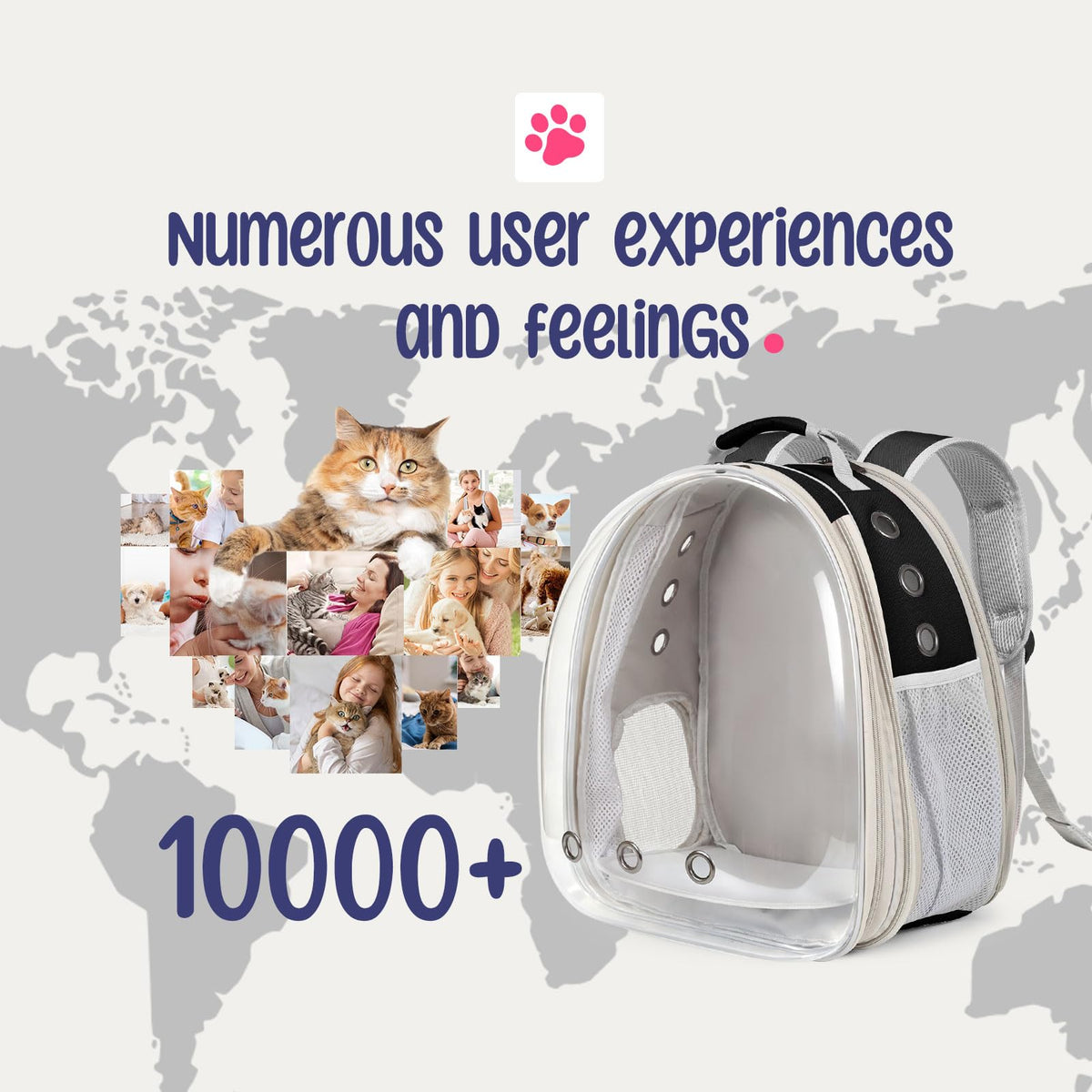 Large Cat Backpack Carrier O207106