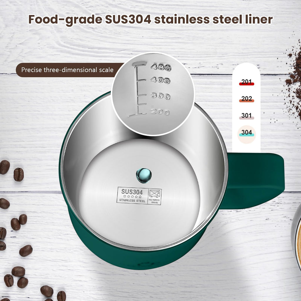 Stainless Steel Insulated Coffee Travel Mug with Lid & Handle 17 Oz J92097