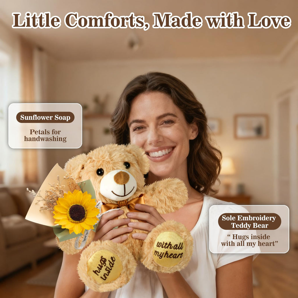 Get Well Soon Gift Basket with Blanket, Mug, Teddy Bear, Aromatherapy M40072