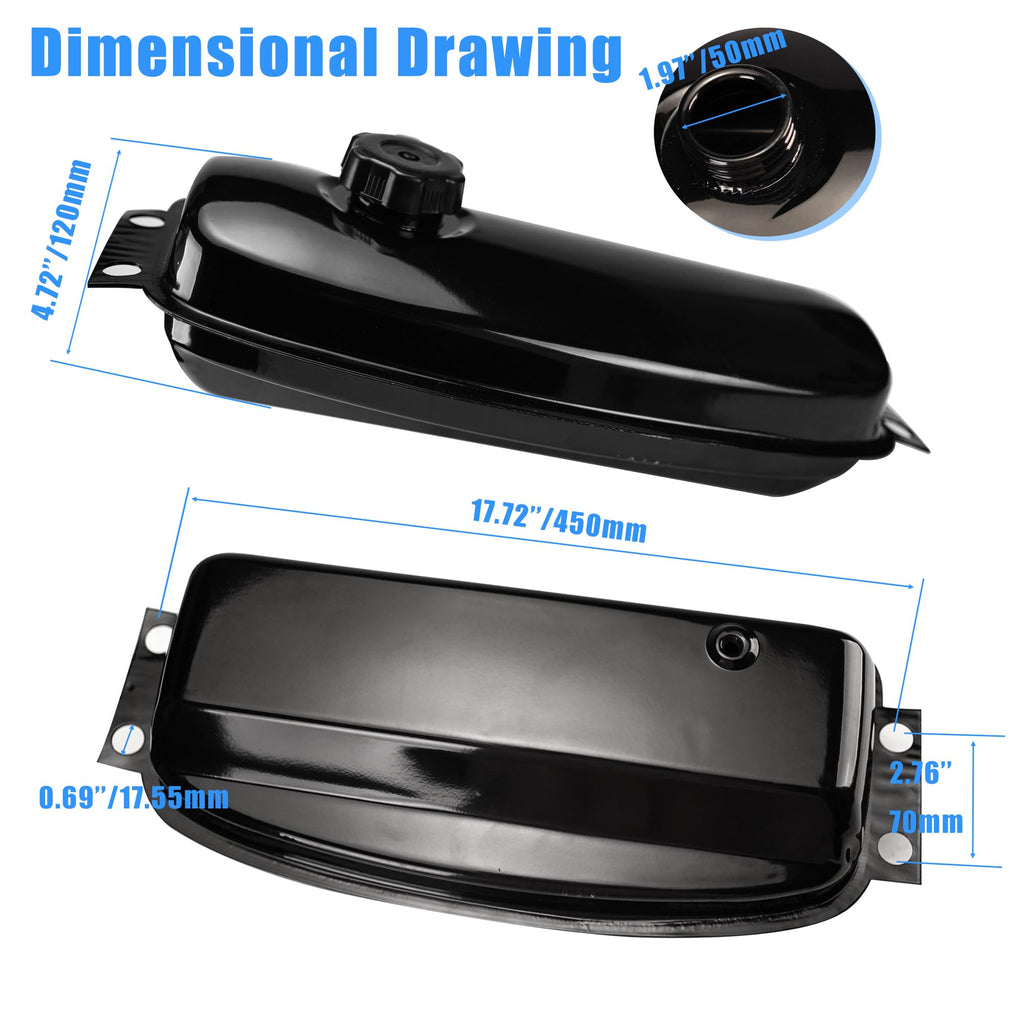 Metal Go Kart Gas Tank R131895