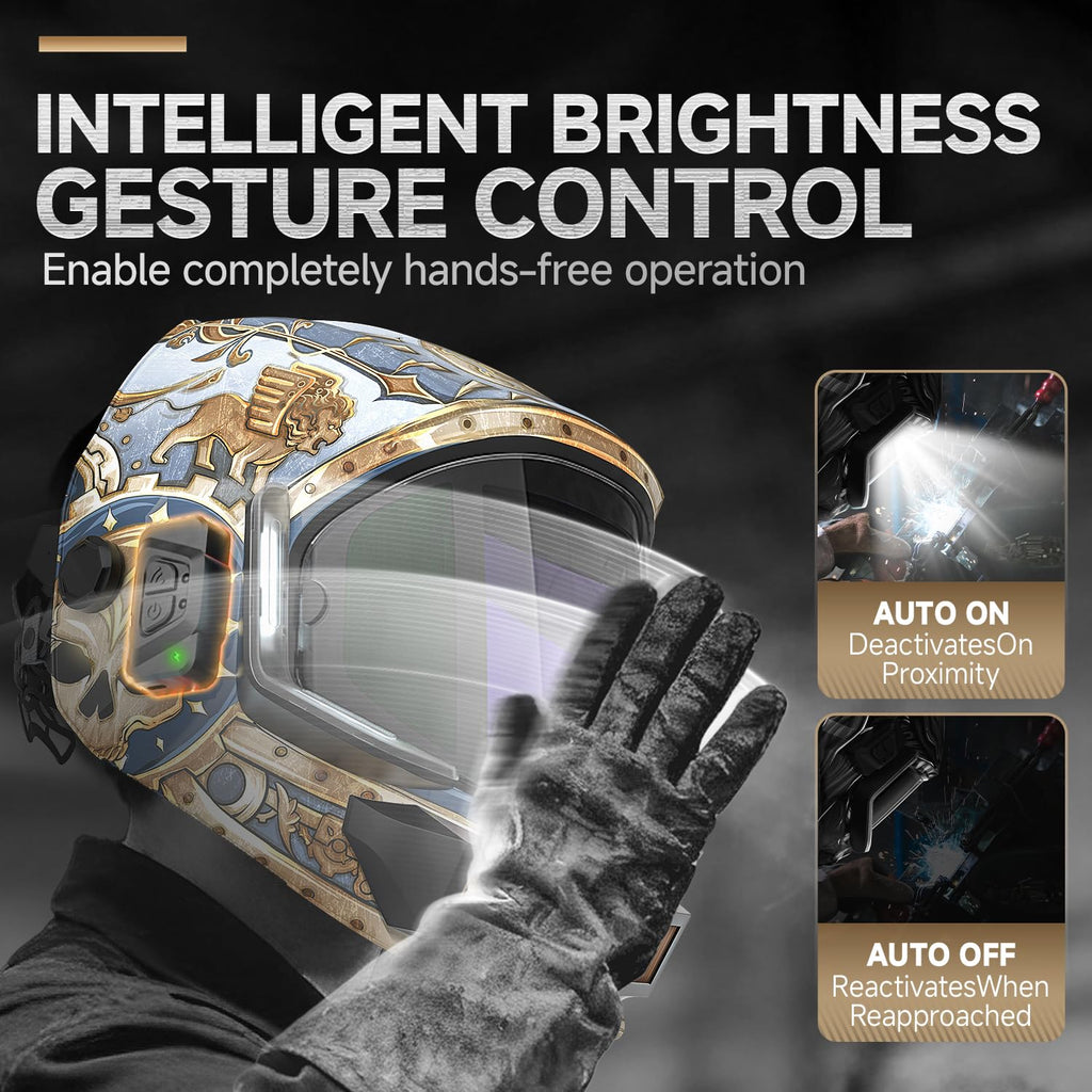 Auto Darkening Welding Helmet with Light F541