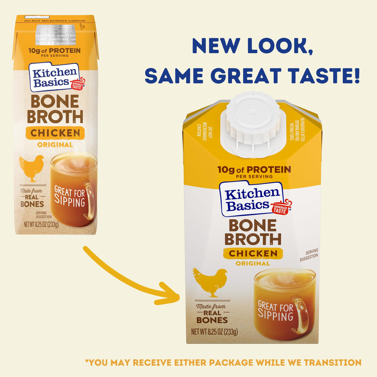 Chicken Bone Broth 8.25 oz Carton Pack of 12 W497516