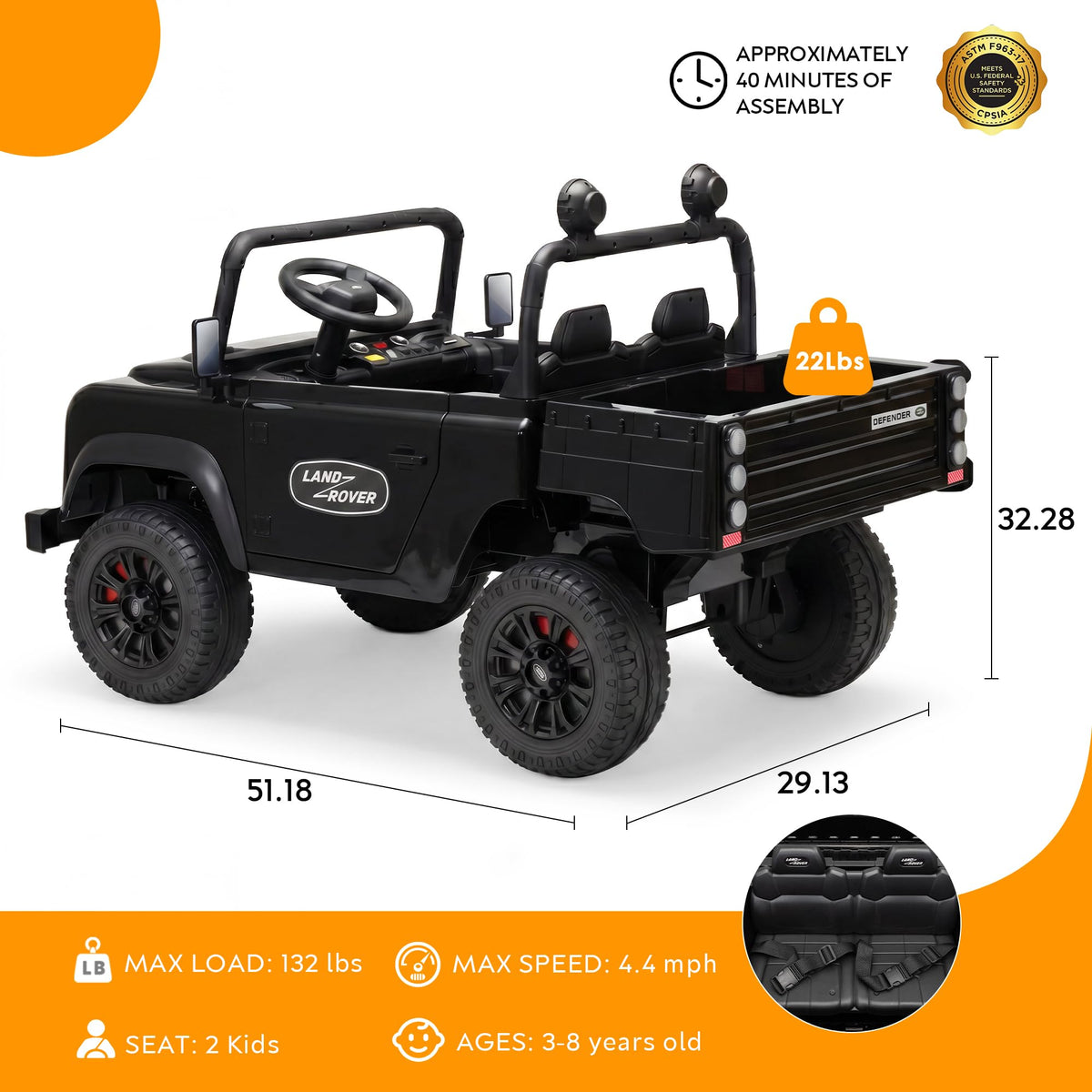 Black 24V Ride On Dump Truck O192