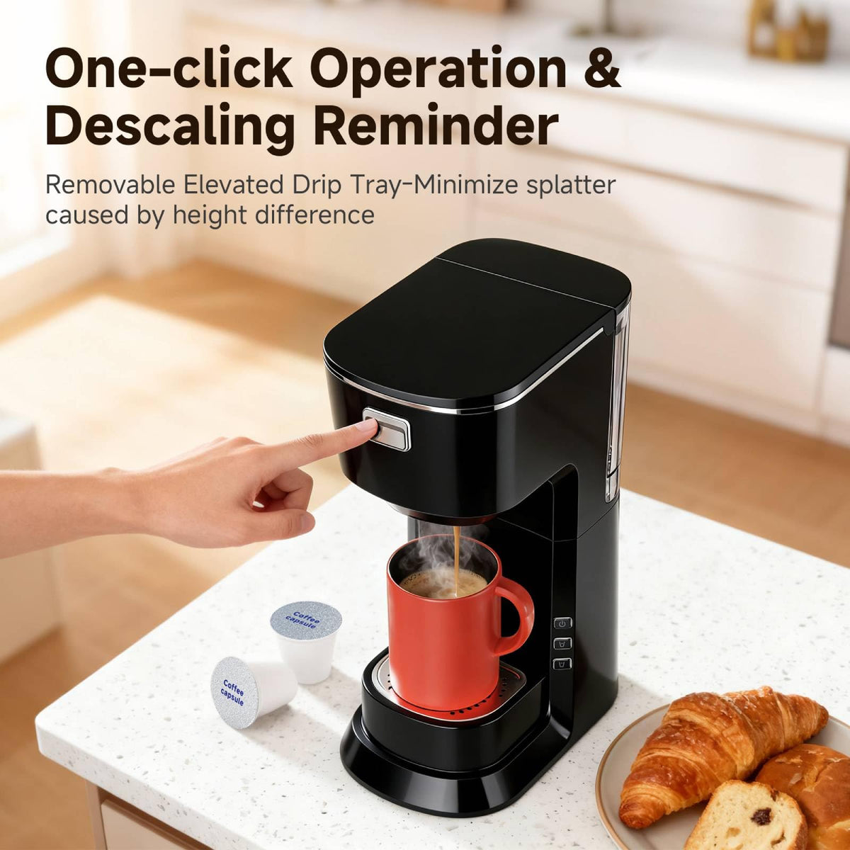 Single Serve Coffee Maker T1858