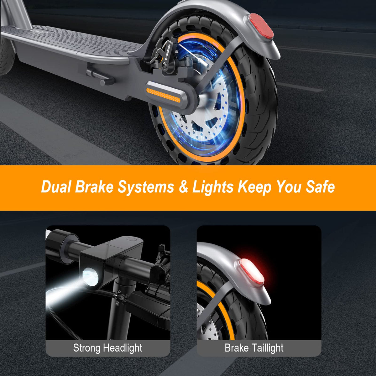 Electric Scooter with Dual Suspension X4061