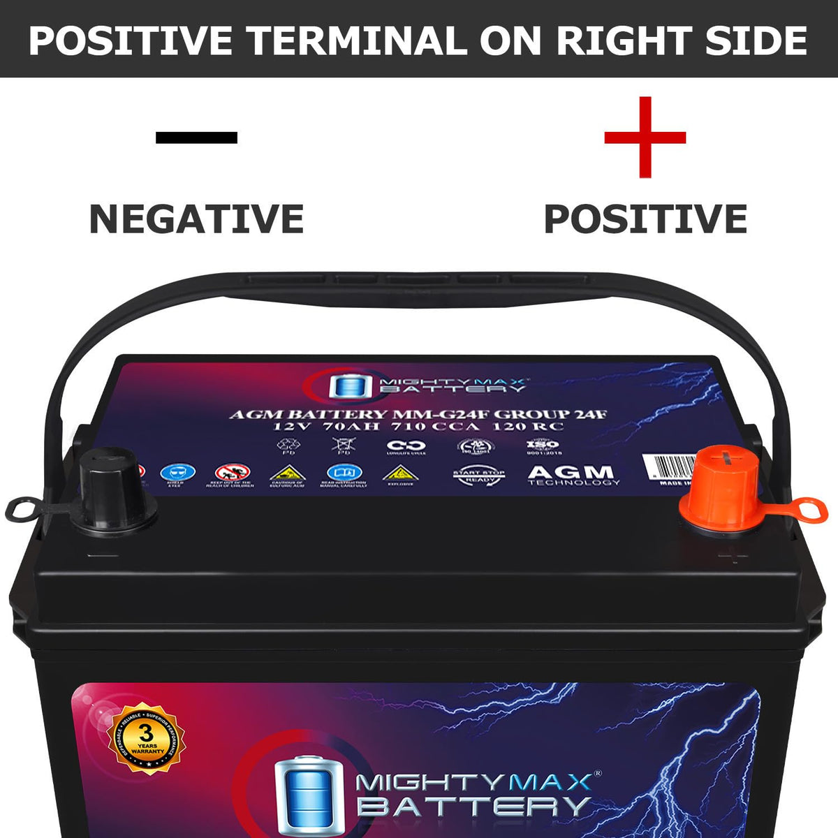 12V 70Ah AGM Replacement Battery X186