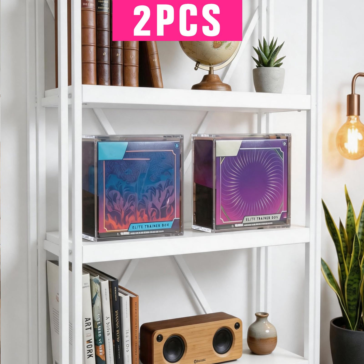 Acrylic Protector Case 8"L x 4"W x 7"H 2pcs T62958