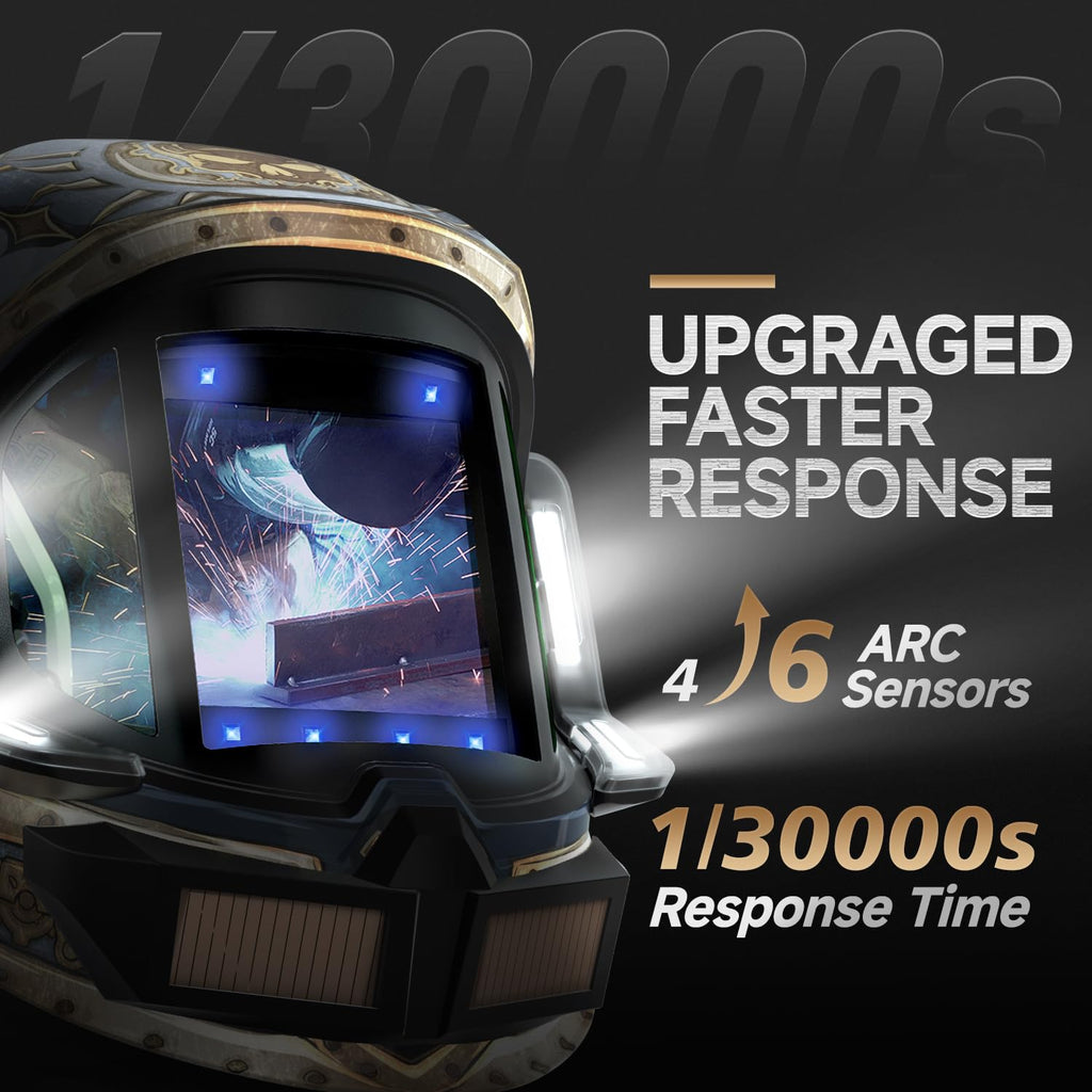 Auto Darkening Welding Helmet with Light F541