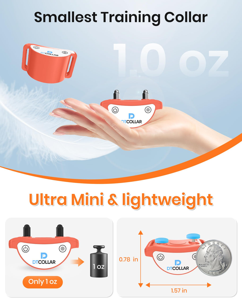 Lightweight Waterproof Cat Training Collar with Remote Q494