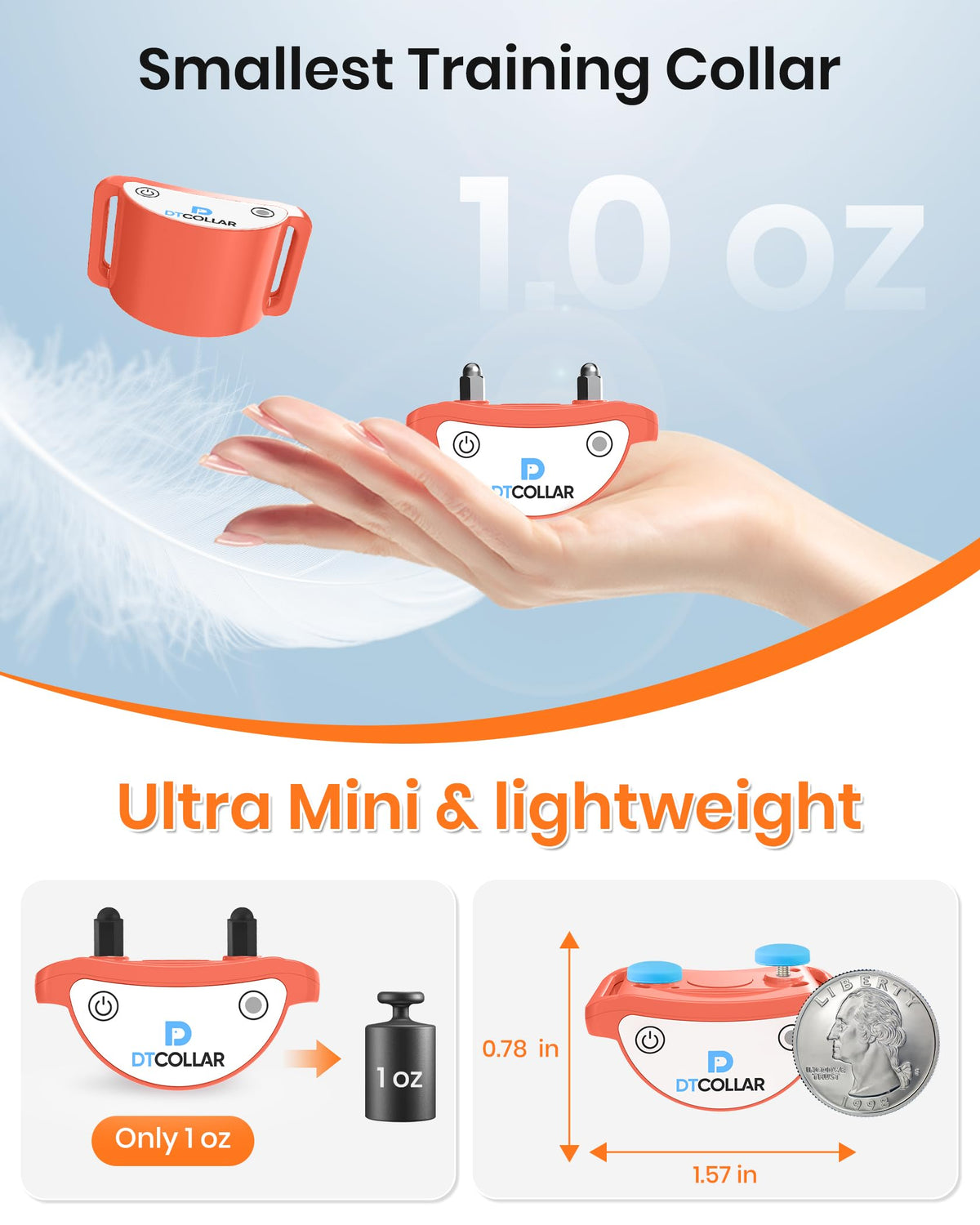 Lightweight Waterproof Cat Training Collar with Remote Q494