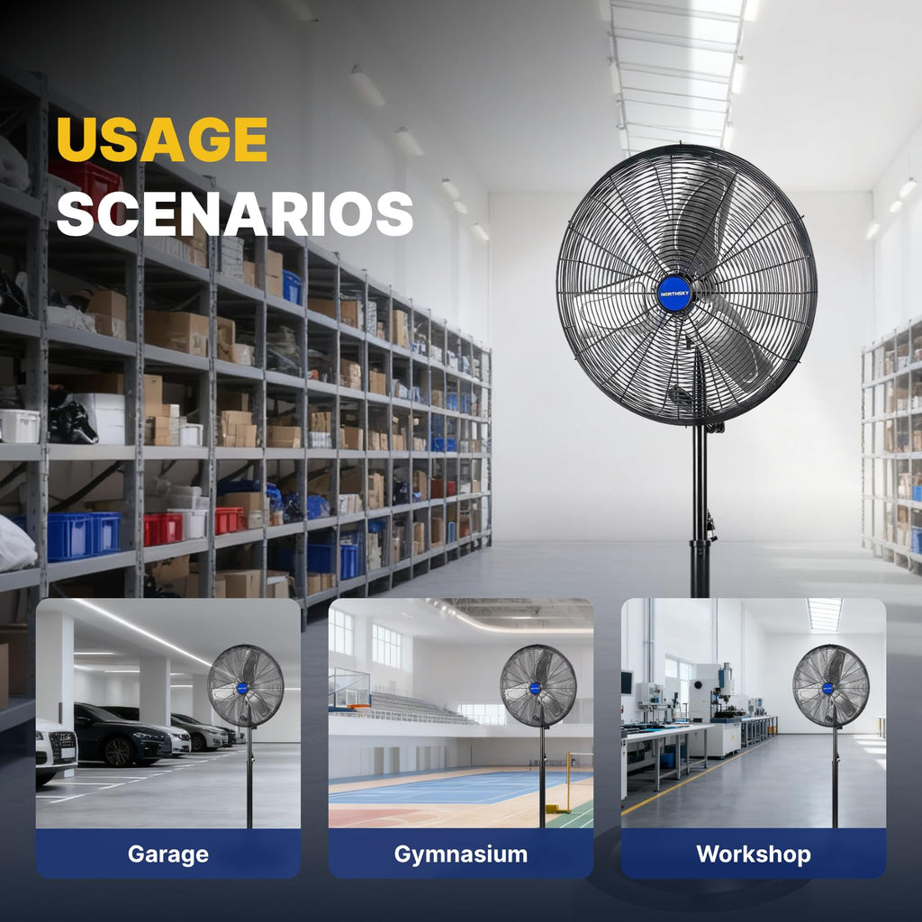 24 Inch 2 Speeds Pedestal Fan X587