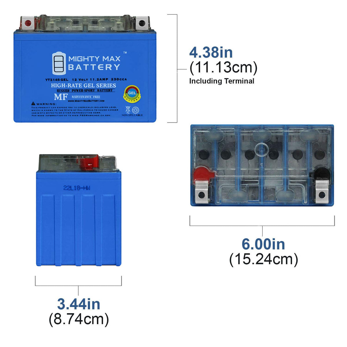 12V 11.2Ah GEL Battery C435