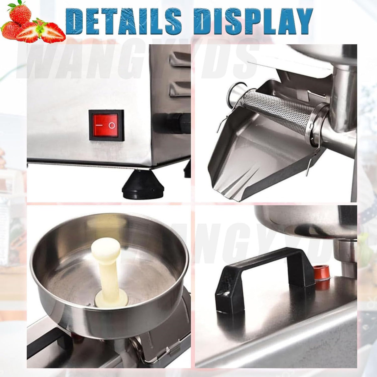 450W Stainless Steel Electric Tomato Strainer C6619