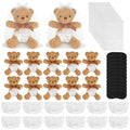 Baby Shower Games Set of 12 with Diapers, Baby Dolls, White Organza Bags and Blindfolds Y657