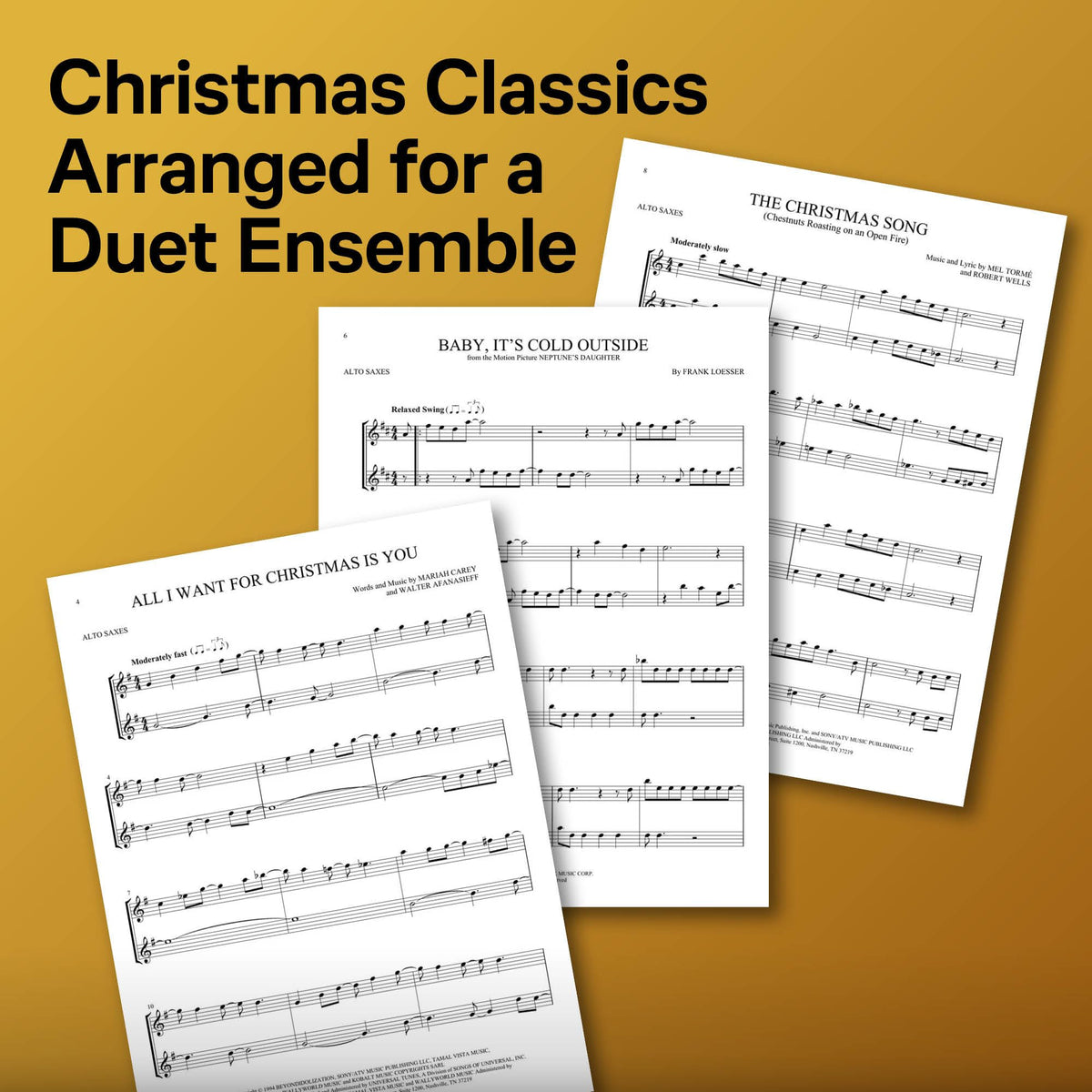 Christmas Alto Saxophone Duets V8365