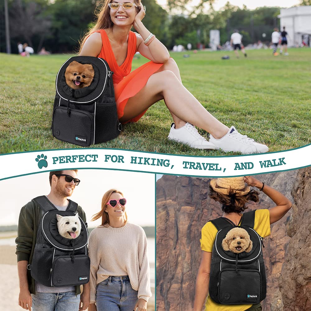 Adjustable Dog & Cat Carrier Backpack, Black E3333