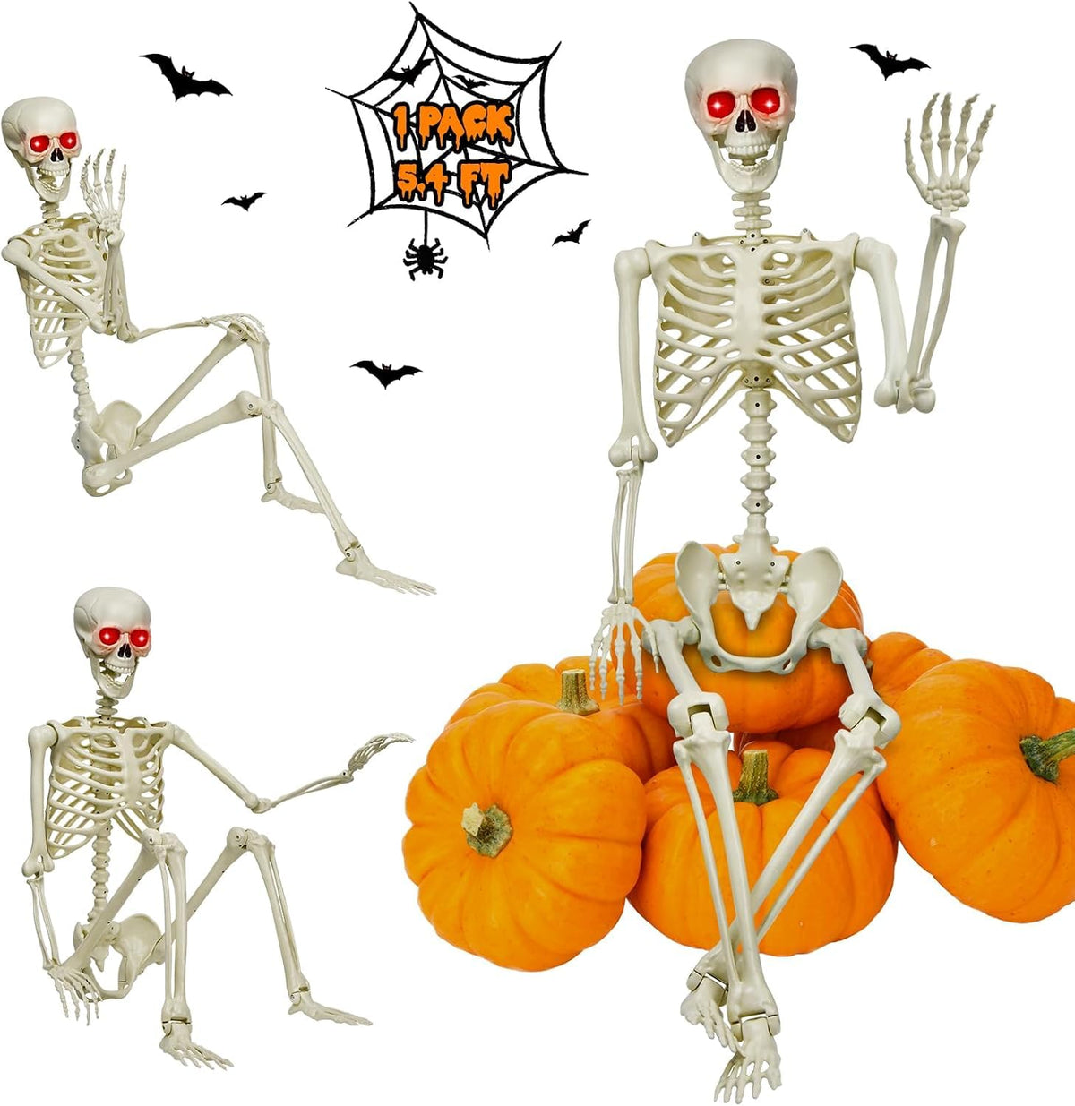 5.4Ft Posable Skeleton X785