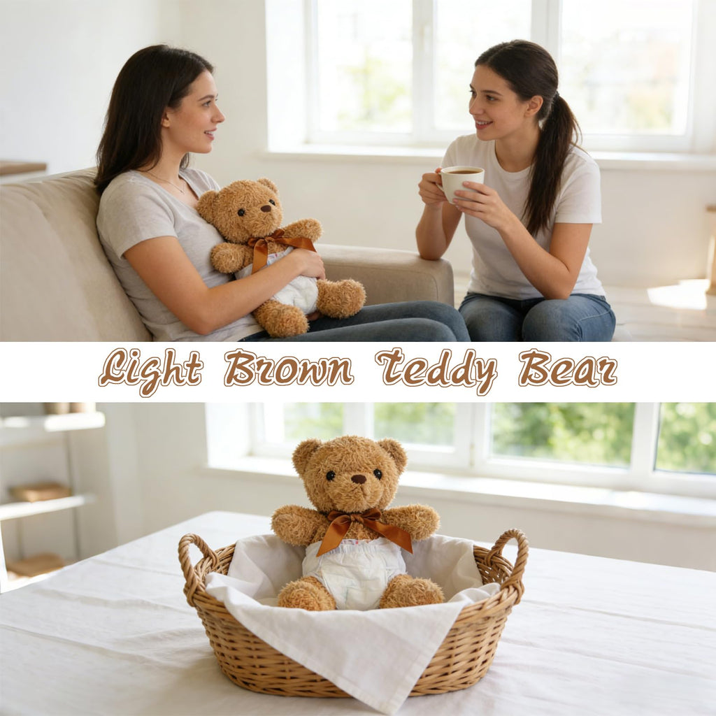 Baby Shower Games Set of 12 with Diapers, Baby Dolls, White Organza Bags and Blindfolds Y657