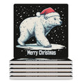 White Ceramic Coasters Set J8508