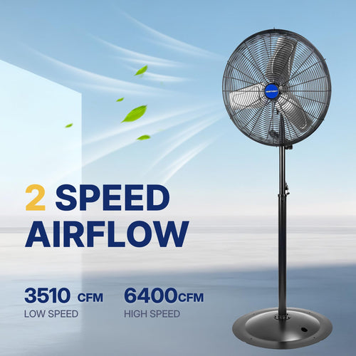 24 Inch 2 Speeds Pedestal Fan X587