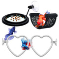 4Pcs Betta Fish Tank Accessories, Hammock, 2 Toys, 1 Feeding Ring L85442