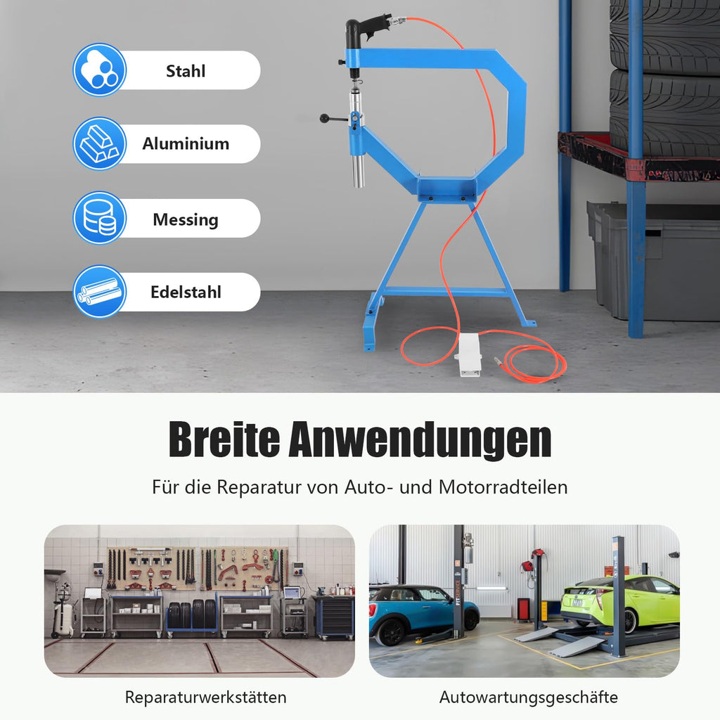 Pneumatic Planishing Hammer with Pedal and Stand O549