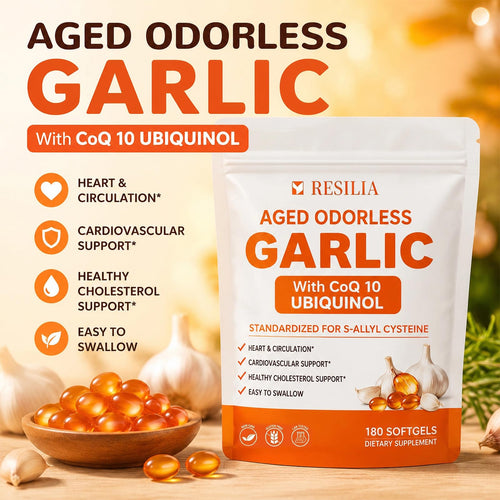 1200mg Odorless Aged Garlic Extract Softgels with CoQ10 T559045