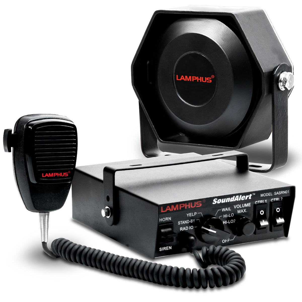 100W Police Siren Emergency PA System Kit Y645