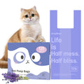 125 Count Lavender Scented Cat Litter Bags with Handles V4083