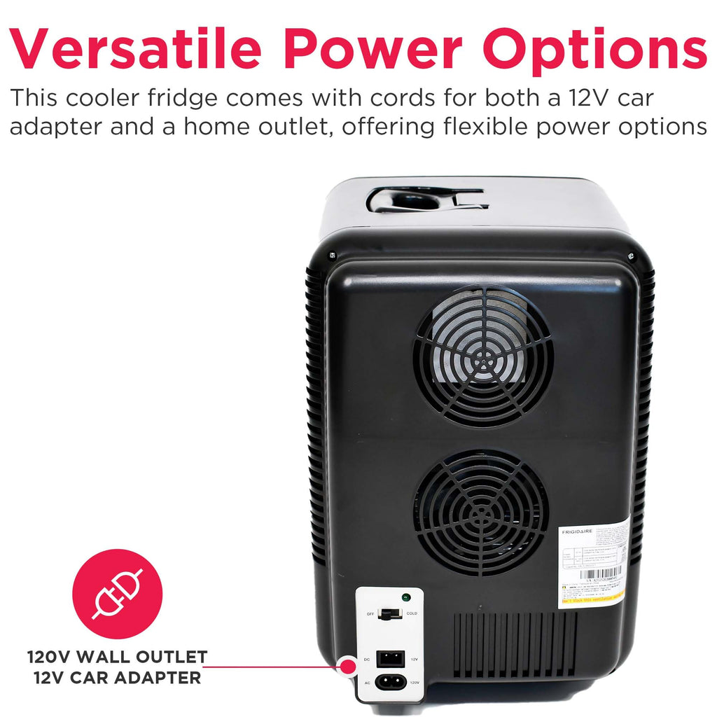 10L Brushed Black Stainless Mini Personal Fridge Cooler K650780