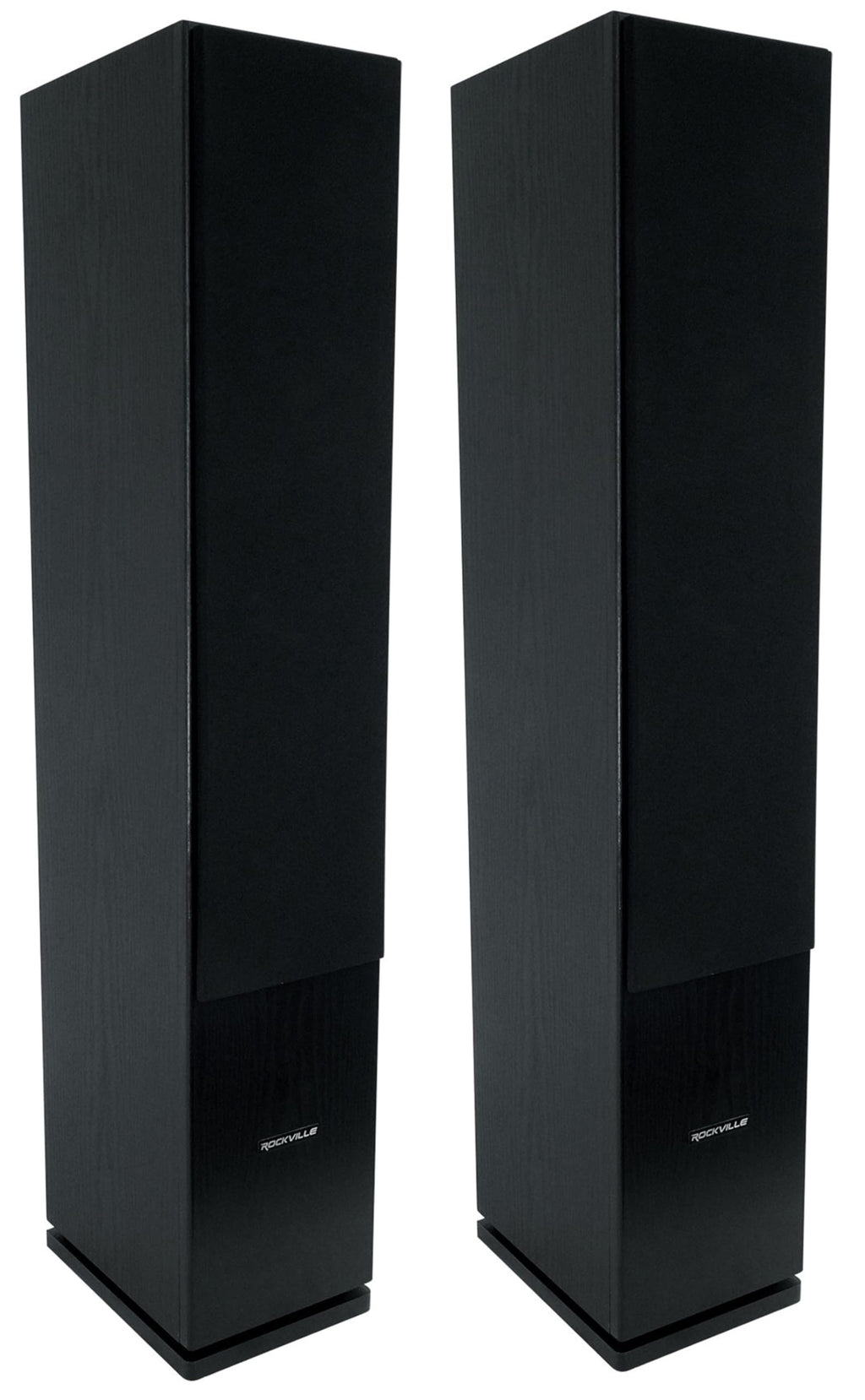 Black Home Audio Tower Speakers 2-Pack X8739