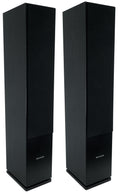 Black Home Audio Tower Speakers 2-Pack X8739