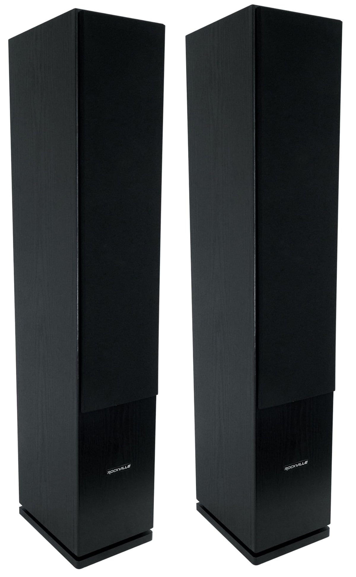 Black Home Audio Tower Speakers 2-Pack X8739