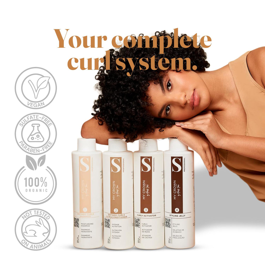 Curly Hair Kit, 4 Steps, 4x34.5oz U14923
