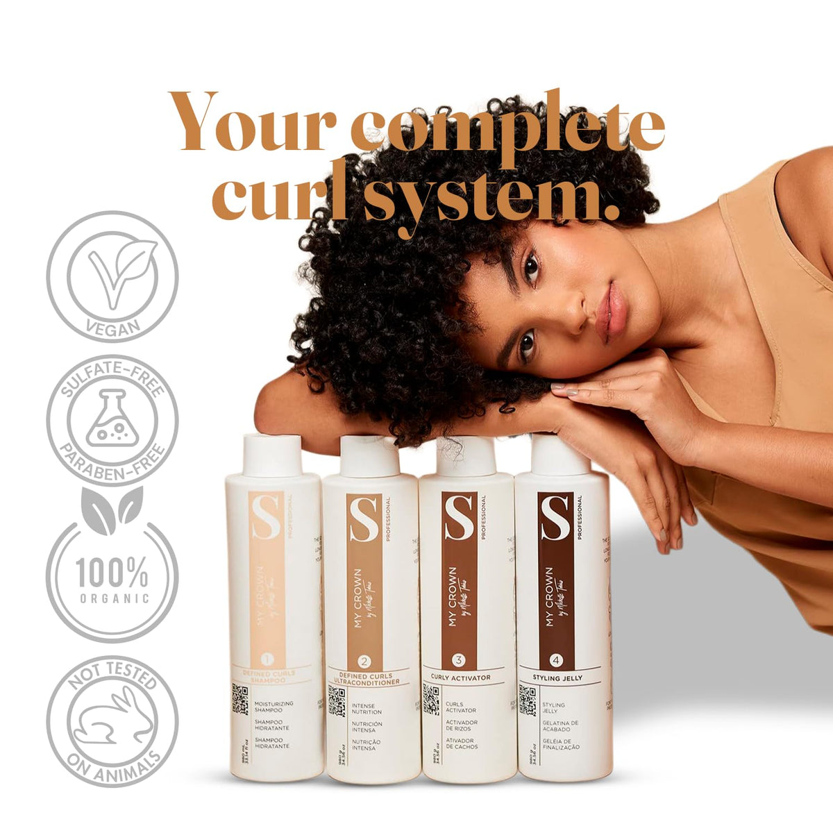 Curly Hair Kit, 4 Steps, 4x34.5oz U14923