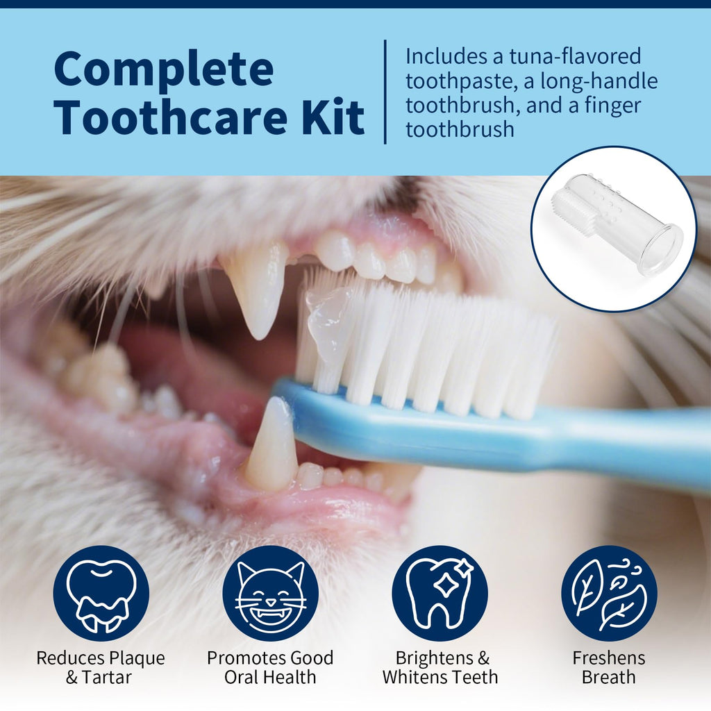 Tuna Flavor Toothpaste 1.06 oz with Toothbrush & Finger Brush V713