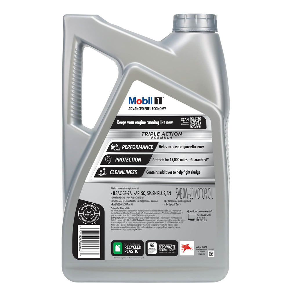 Full Synthetic Motor Oil 0W-20 5 Quart F28355