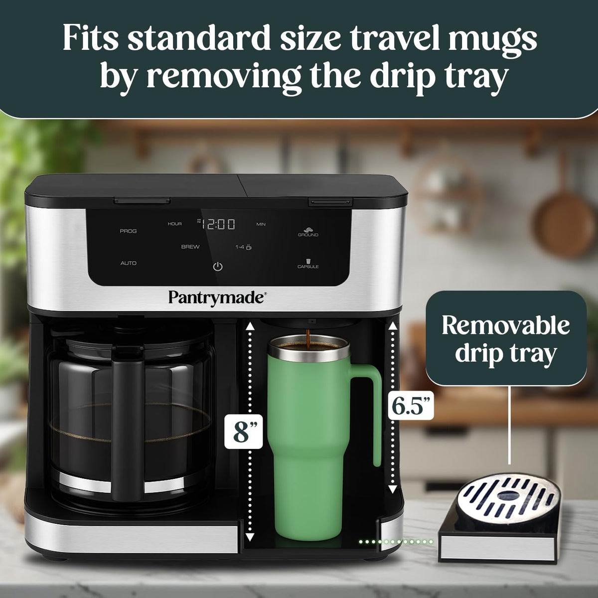Black Dual Brew 12-Cup Coffee Maker J932260