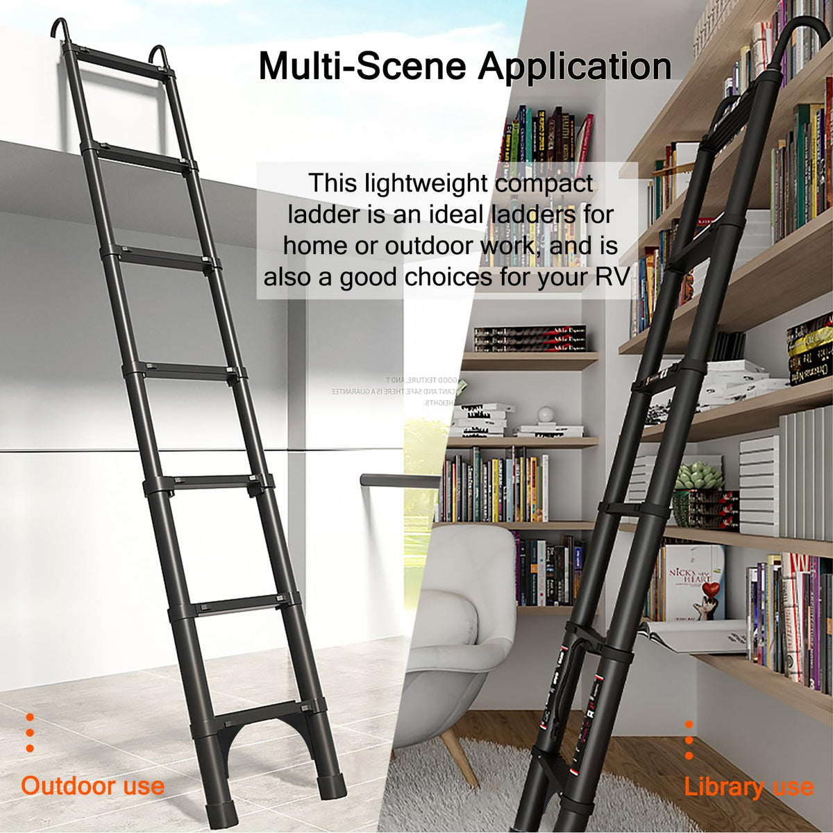 Telescoping Aluminum Ladder 15 FT C818915