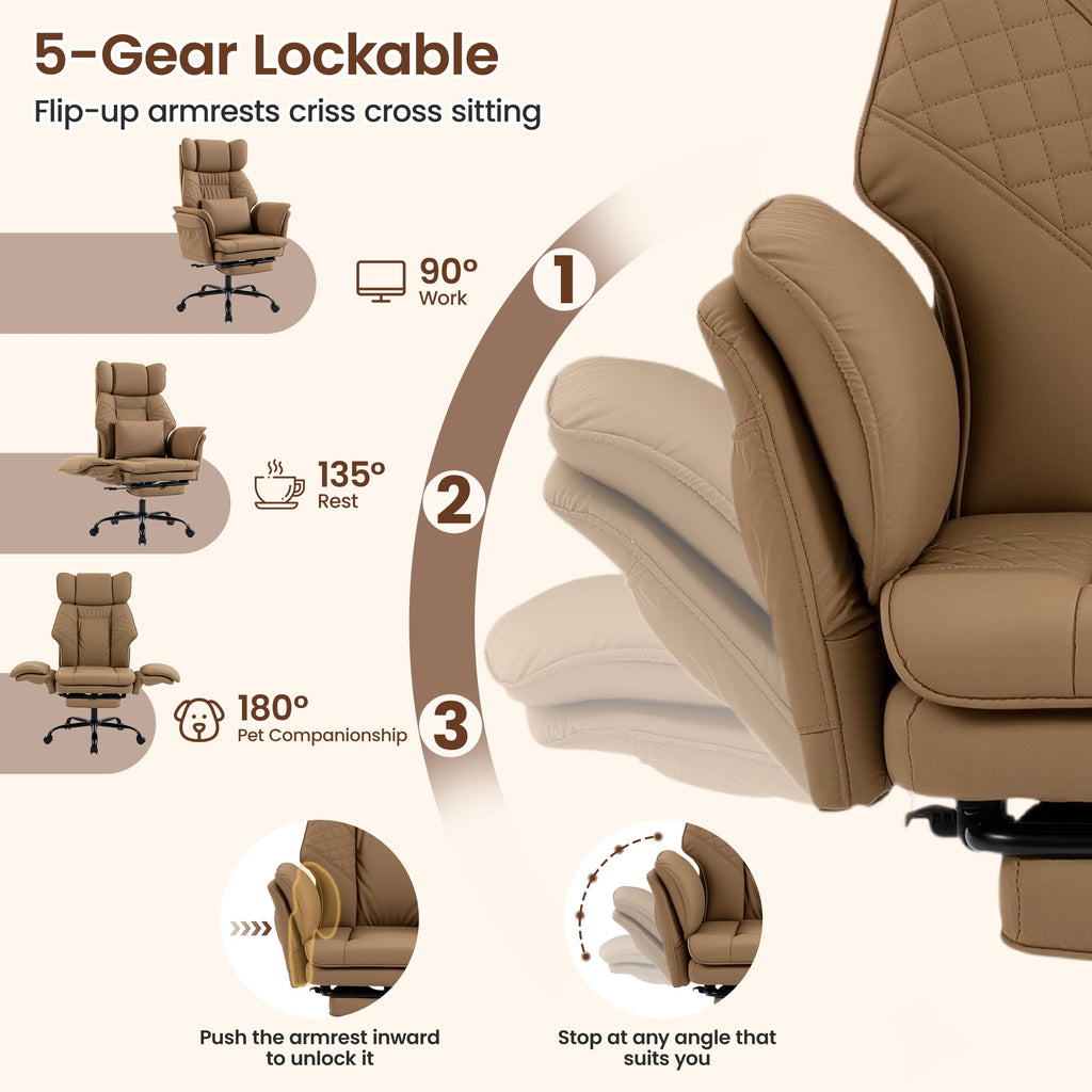 Criss Cross Chair with Flip Armrests W914085