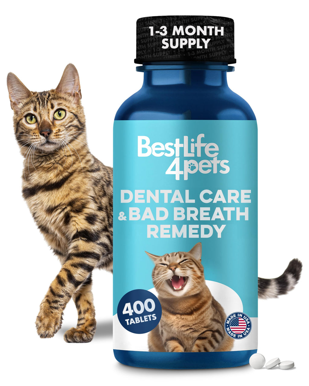 Cat Dental Care Supplement 400 Pills S399530