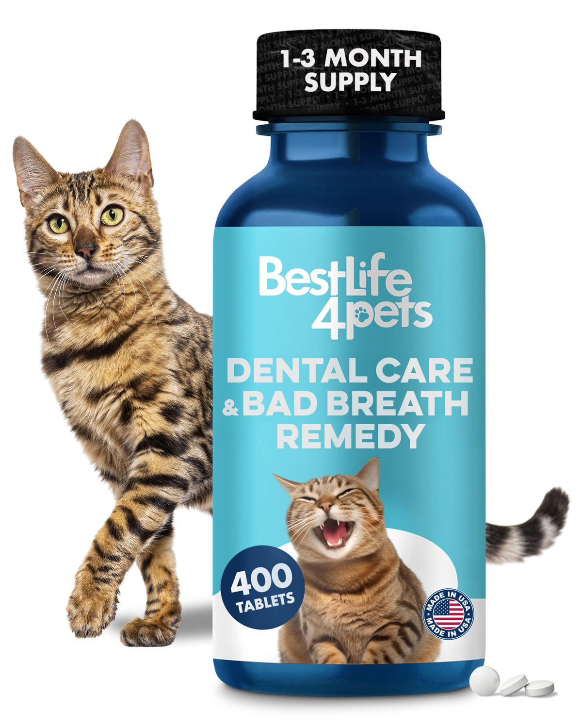 Cat Dental Care Supplement 400 Pills S399530