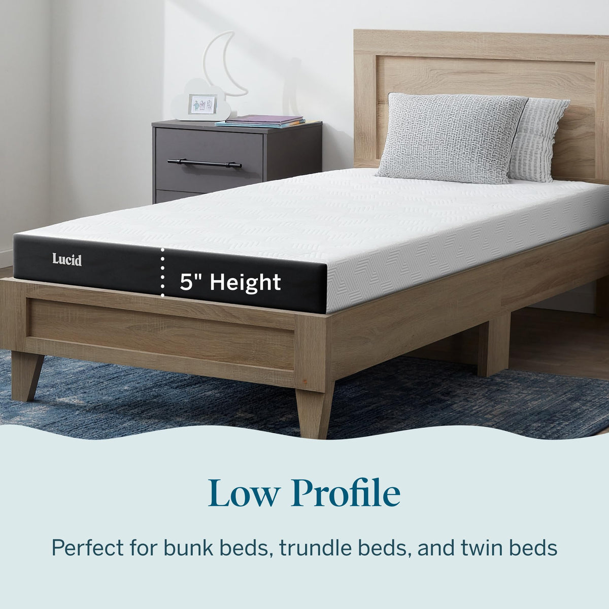 5" Firm Gel Memory Foam Mattress Twin Size A5425