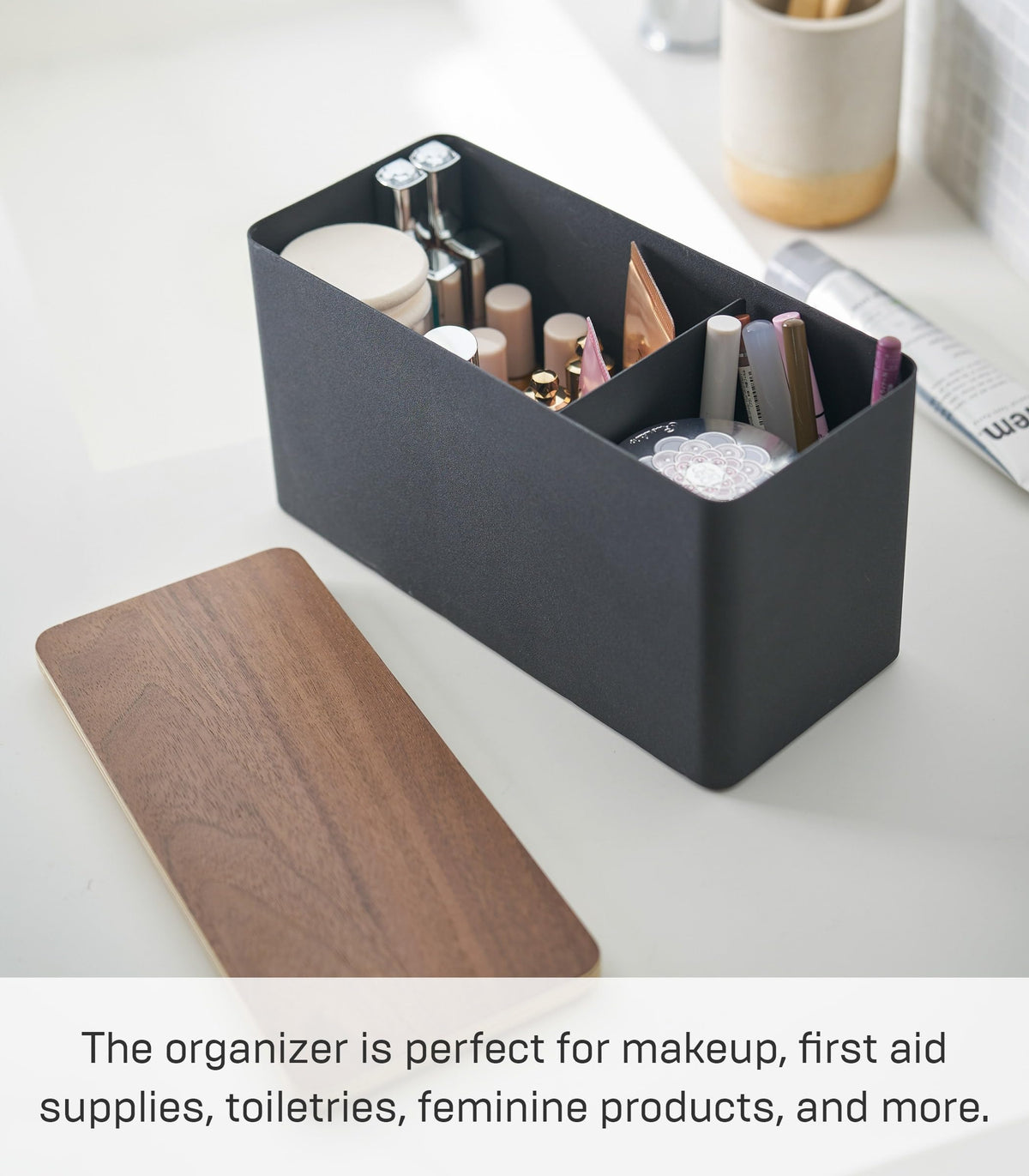 Countertop Organizer Metal Steel Wood R15420