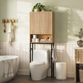 Freestanding Tall Wood Over The Toilet Storage Cabinet D92502