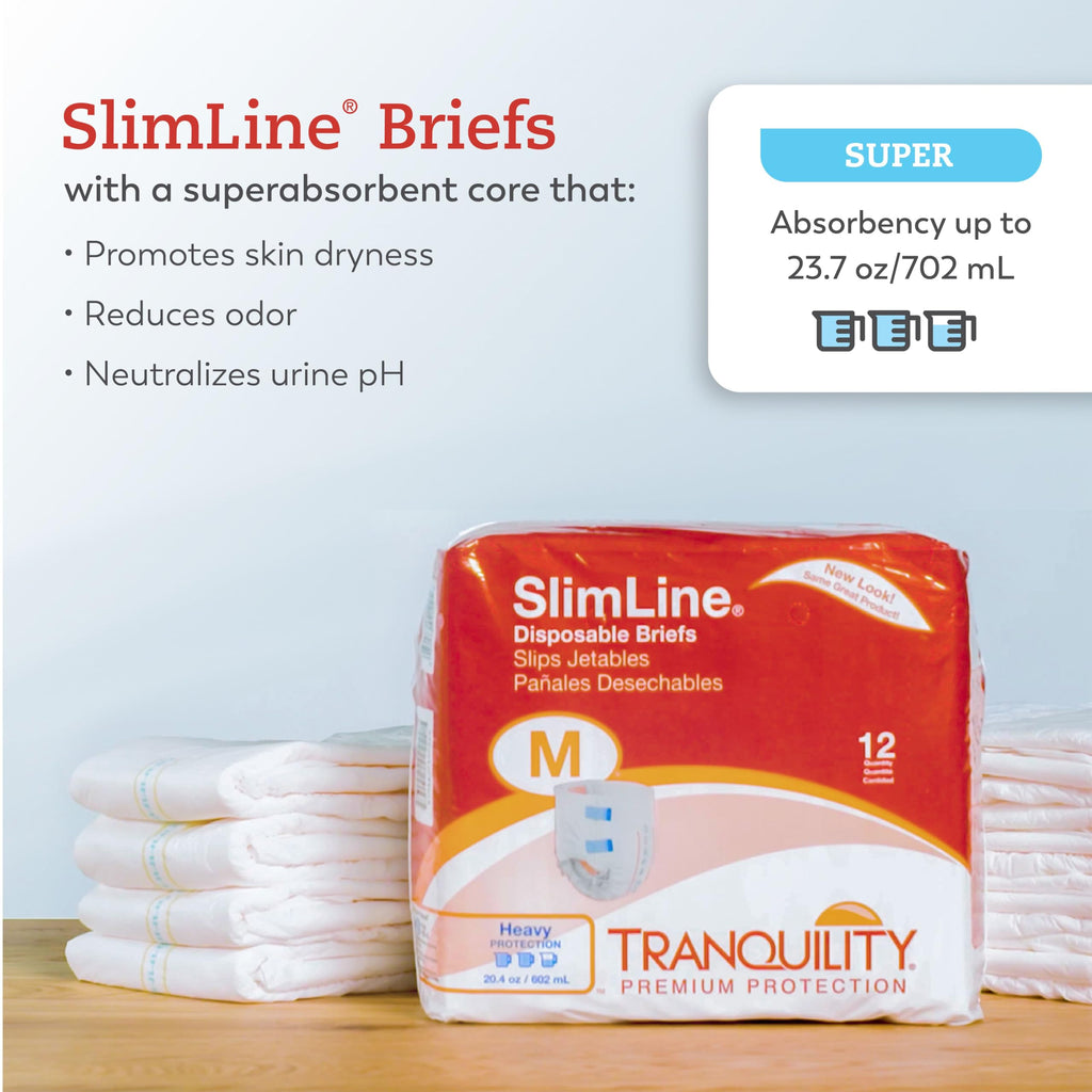 Adult Diapers with Tabs, Medium, 12 Ct E2492